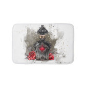 Victoriaans geurpotte Mode met Rozen Badmat (Voorkant)