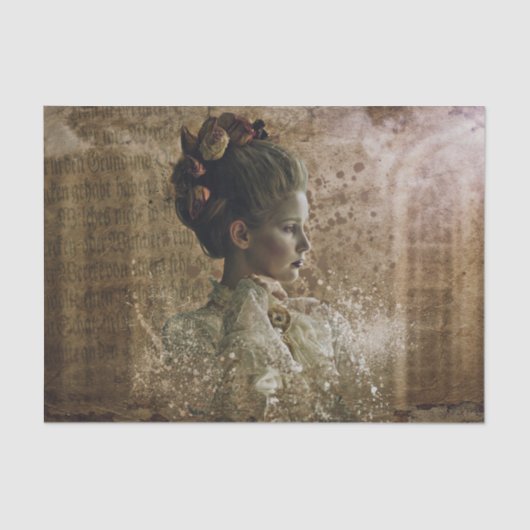 Victoriaans Ghost Lady-in-Waiting Tissuepapier (Voorkant)