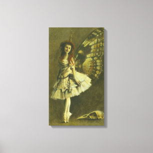 Victoriaans Gothic Fairy Wrapped Canvas