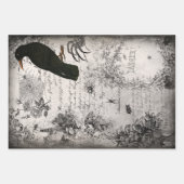 Victoriaans Gothic Halloween Ephemera Inpakpapier Vel (Voorkant 2)