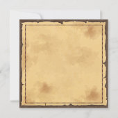  Victoriaans Gothic Witch Halloween Party Kaart (Achterkant)