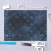 Victoriaans gotisch blauw Damask tissue papier, el Tissuepapier (Craft)