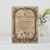  Victoriaans Gotisch Halloween Kaart (Staand voorkant)