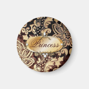 Victoriaans gouden chocolade bruine vodder magneet