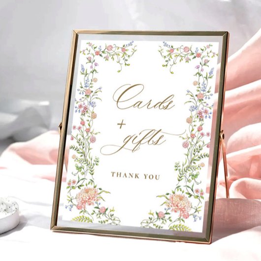 Victoriaans Grace Bloemen Kaarten en Geschenken T Poster