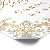  Victoriaans Grace Bloemen Recept Kaarten Teken Poster (Hoek)