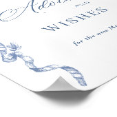Victoriaans Grace Dusty Blue Advies & Wishes Poster (Hoek)