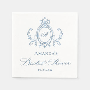 Victoriaans  Grace Dusty Blue Vrijgezellenfeest Servet