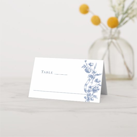 Victoriaans  Grace Floral Dusty Blue Wedding (Voorkant)