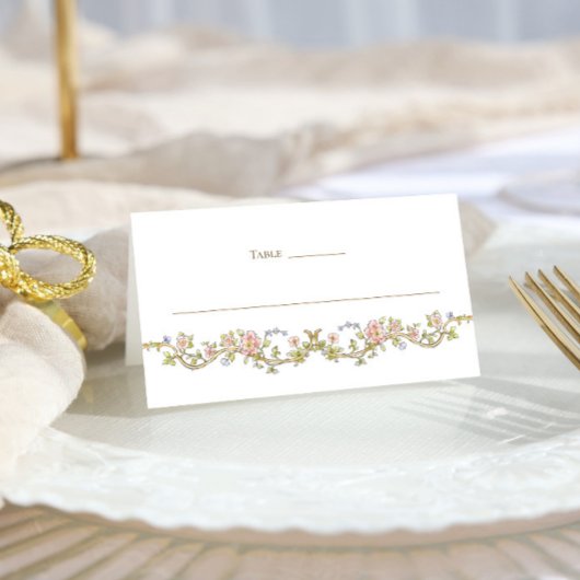 Victoriaans  Grace Floral Lijst Bruiloft