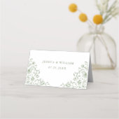 Victoriaans  Grace Floral Sage Green Wedding (Achterkant)