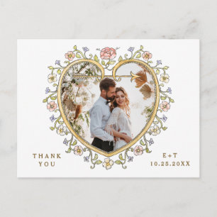 Victoriaans  Grace QR code Foto Dank U Briefkaart