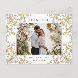 Victoriaans  Grace QR code Foto Dank U Briefkaart