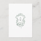 Victoriaans Grace Wedding QR code Details Informatiekaartje (Achterkant)