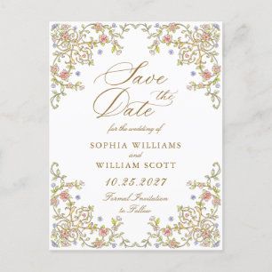 Victoriaans Grace Wedding Save the Date Briefkaart