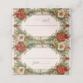 Victoriaans  grens met Wildflower Wedding (Buitenkant ongevouwen)