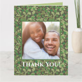 Victoriaans Groene Ivy Groei op Trellis Bedankkaart (Voorkant)