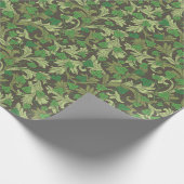 Victoriaans  Groene Ivy Groei op Trellis Cadeaupapier (Hoek)