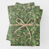 Victoriaans  Groene Ivy Groei op Trellis Inpakpapier Vel (In situ)