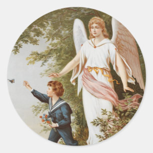 Victoriaans Guardian Angel Stickers