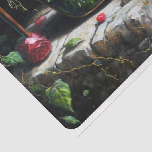 Victoriaans hakken tissuepapier (Detail)