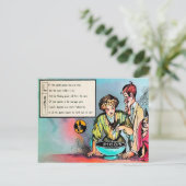 Victoriaans Halloween Poem 3 Briefkaart (Staand voorkant)