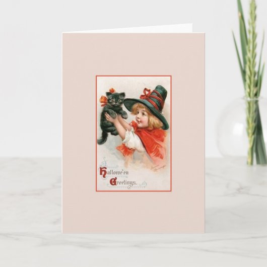 Victoriaans Halloween Wenskaart Kaart (Voorkant)