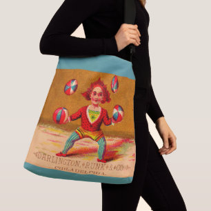 Victoriaans handelskaart juggler Darlington, Runk Crossbody Tas