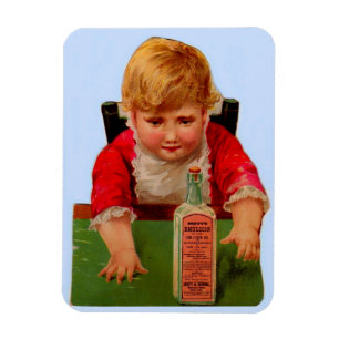 Victoriaans handelskaart: Scott's Emulsion Castor Magneet