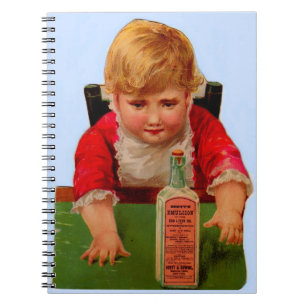 Victoriaans handelskaart: Scott's Emulsion Castor Notitieboek