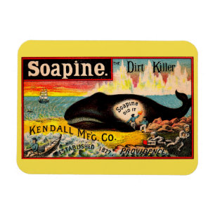 Victoriaans handelskaart Soapine the Dirt Killer Magneet