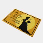 Victoriaans heks Silhouette en gedicht Big Deurmat (Schuin)