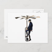 Victoriaans helikoptervlucht Briefkaart (Voorkant / Achterkant)