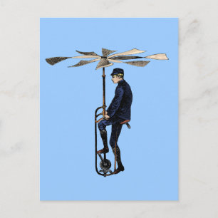 Victoriaans helikoptervlucht Briefkaart