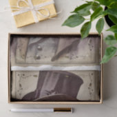 Victoriaans  heren Portrait Decoupage Tissuepapier (Geschenk)