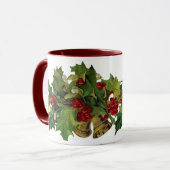 Victoriaans Holly-kerstMok Mok (Voorkant links)