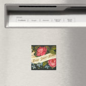 Victoriaans Home Sweet Home-Rozen Magneet (Insitu (Vaatwasser))