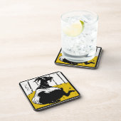 Victoriaans houtsnede geiten op Onderzetter (Rechterzijde)