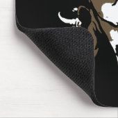 Victoriaans houtsnede Koe Mousepad Muismat (Hoek)