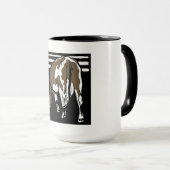 Victoriaans houtsnede Koe op Mok (Voorkant rechts)