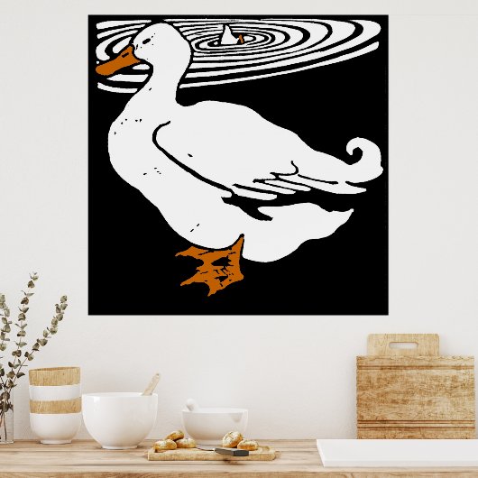 Victoriaans houtsnipvee poster (Keuken)