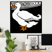 Victoriaans houtsnipvee poster (Thuiskantoor)