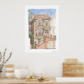 Victoriaans huis poster (Keuken)