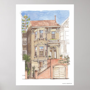 Victoriaans huis poster