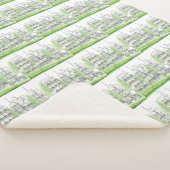 Victoriaans huis Sherpa Blanket Deken (3/4)