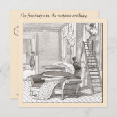 Victoriaans huishouding / Open House Kaart (Voorkant / Achterkant)