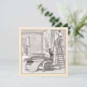 Victoriaans huishouding / Open House Kaart (Staand voorkant)