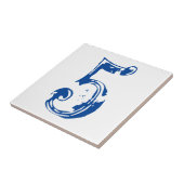 Victoriaans huisnummers tegeltje (Zijkant)