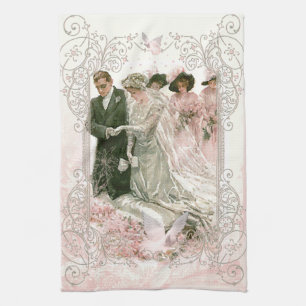 Victoriaans huwelijk - keukenhanddoek