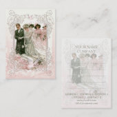Victoriaans huwelijk - Visitekaartje (Voorkant / Achterkant)